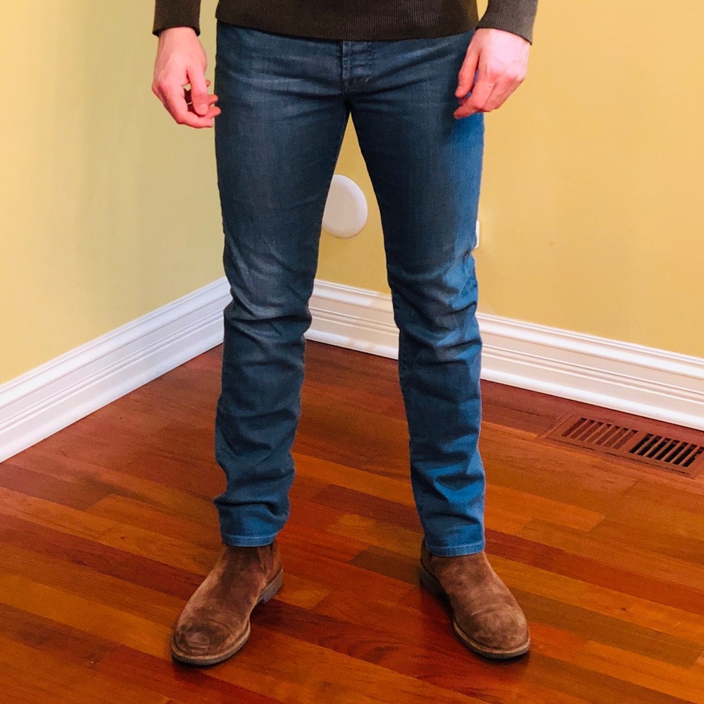 7 For All Mankind Slim Straight Buttonfly Jeans